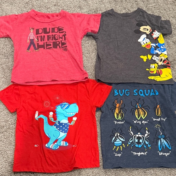 Cat & Jack Other - Cat & Jack, Old Navy, Garanamils  Kids T-Shirts - Red and Gray - 2T / 24 month